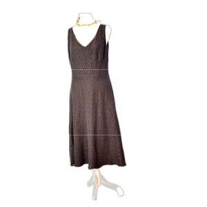 Connected Apparel Lace Overlay midi Dress Sz12 Fit & Flare Party Wedding Date
